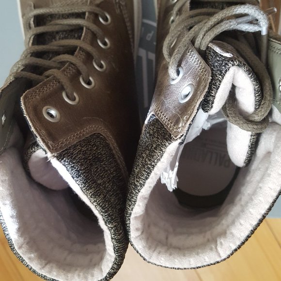 NEW PALLADIUM LEATHER BOOTS  7  NIB - Picture 7 of 8